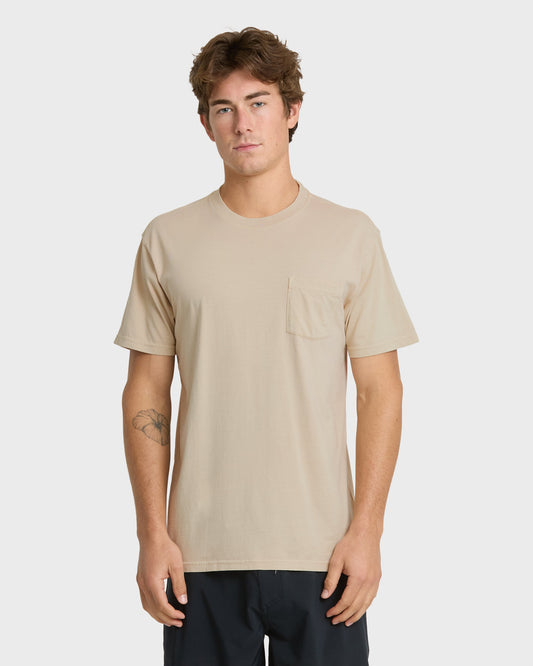 Saltwater Pocket Tee - Pale Aloe
