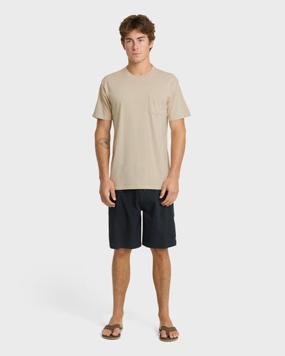Saltwater Pocket Tee - Pale Aloe