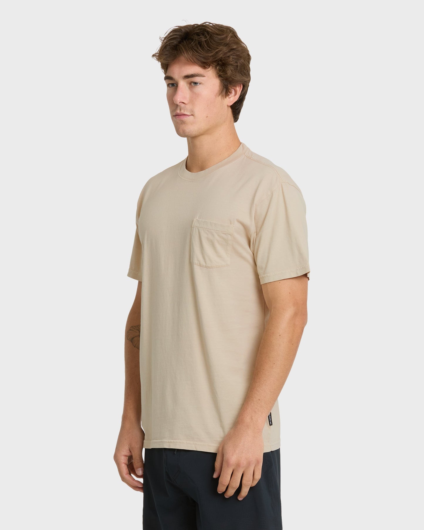 Saltwater Pocket Tee - Pale Aloe