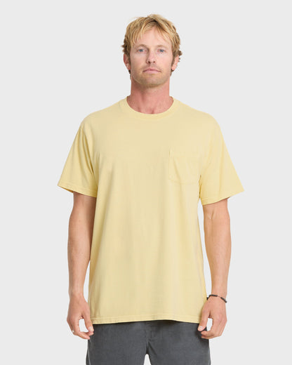 Saltwater Pocket Tee - Pale Yellow