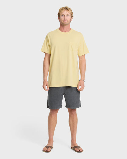 Saltwater Pocket Tee - Pale Yellow