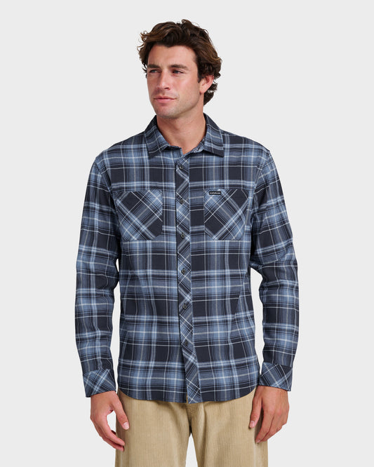 Meridian Stretch Flannel Shirt - Sargasso Sea