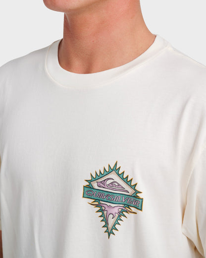 Liberty Spikes Pigment Dye T-Shirt - Snow White
