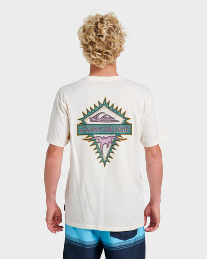 Liberty Spikes Pigment Dye T-Shirt - Snow White