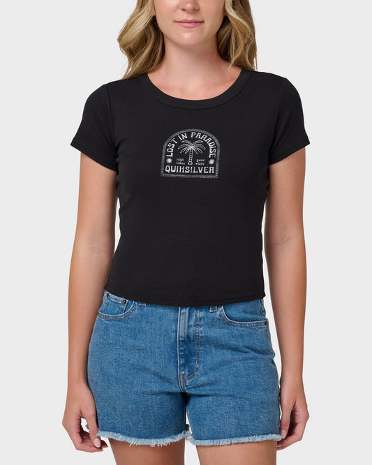 Lost In Paradise Short Sleeve Baby Tee