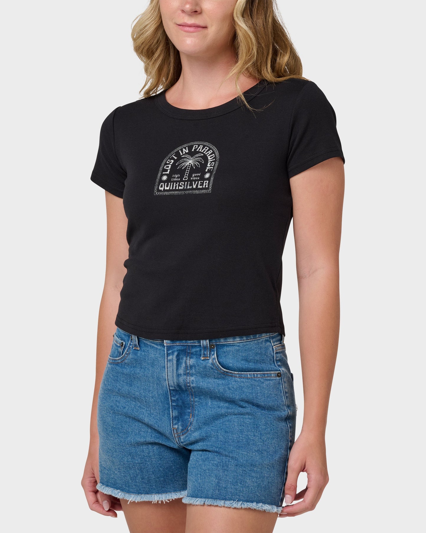 Lost In Paradise Short Sleeve Baby Tee