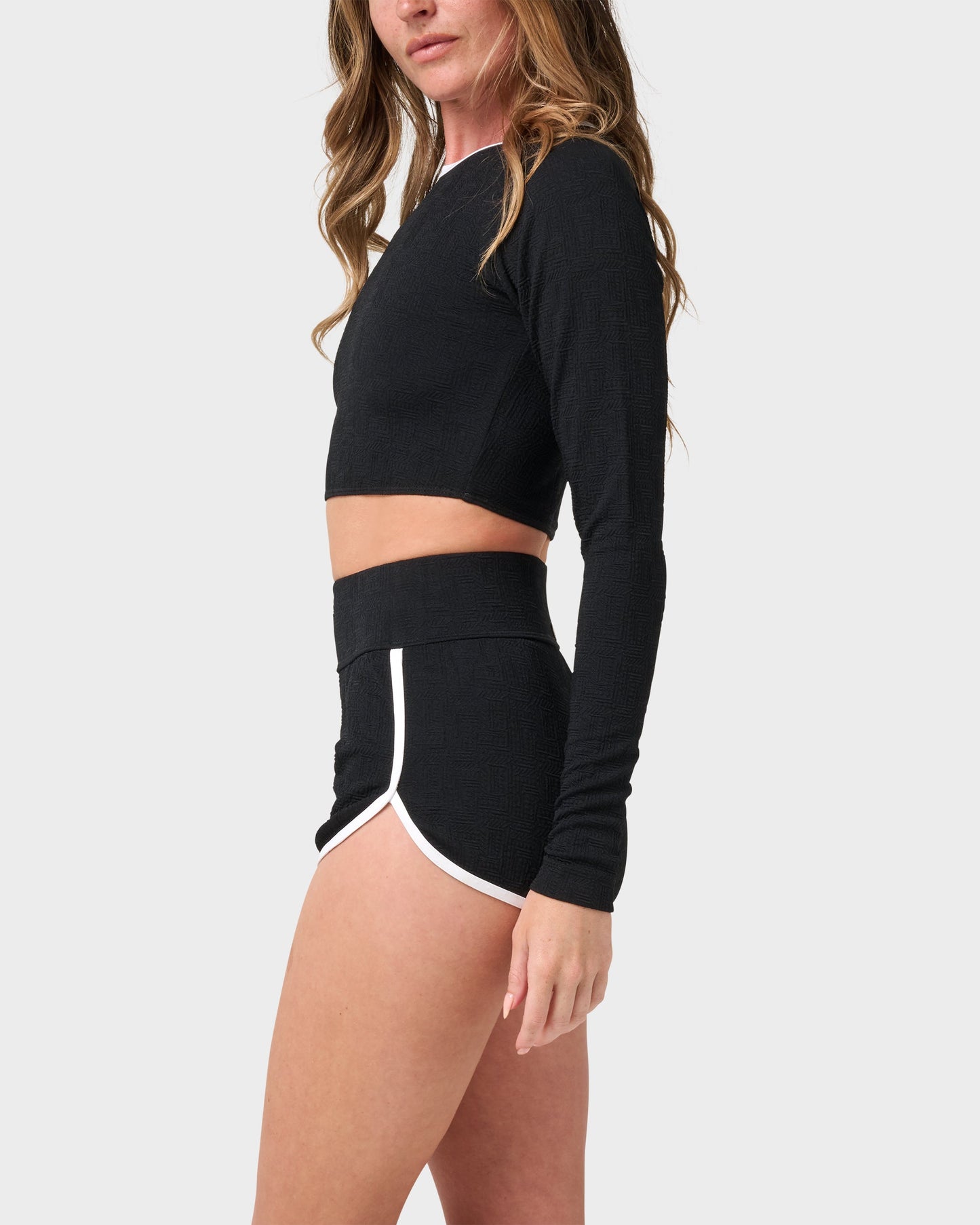 Long Sleeve Pipeline Spotted Surf Top
