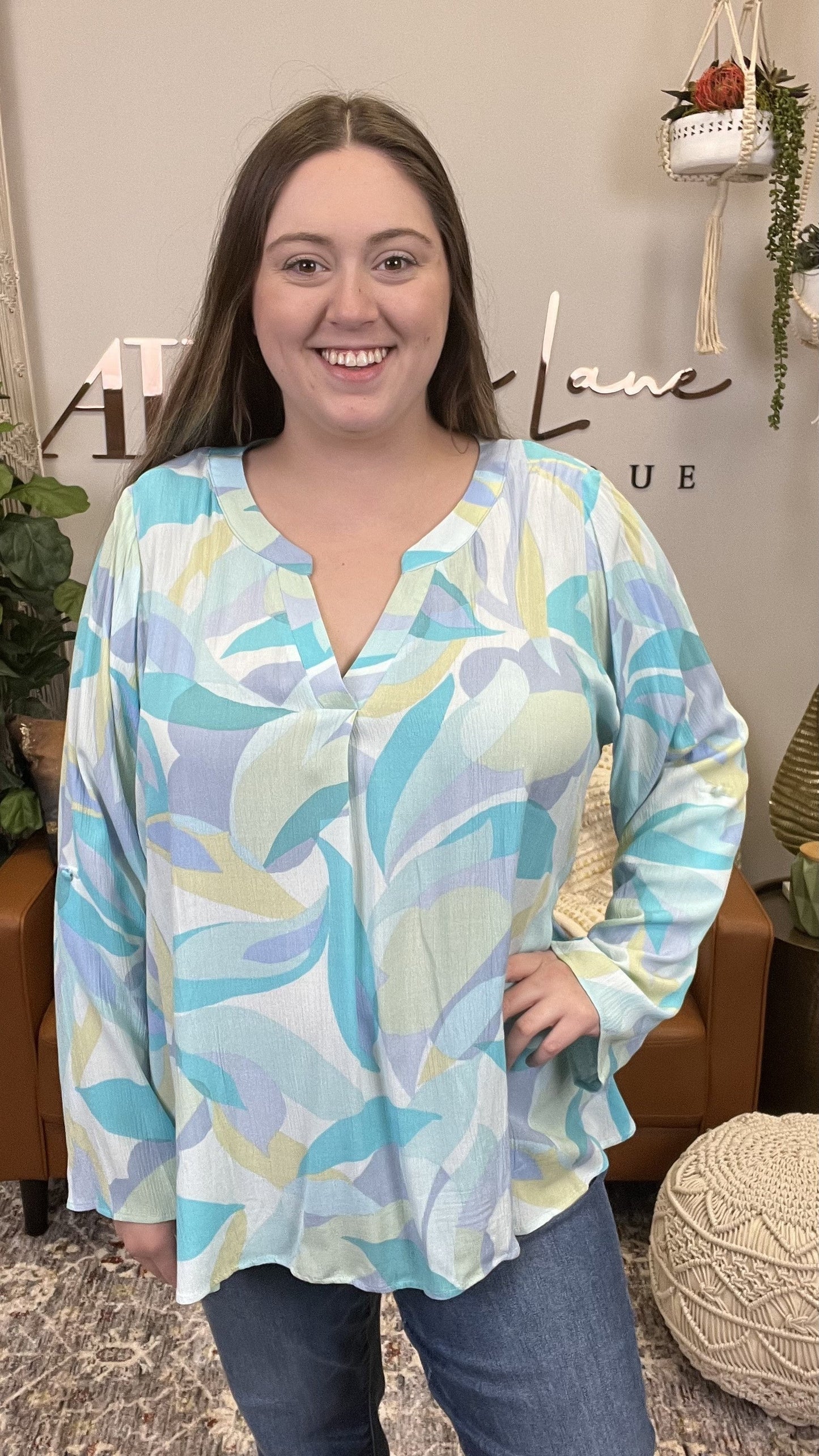 By The Ocean Women's Flowy Long Sleeve Top