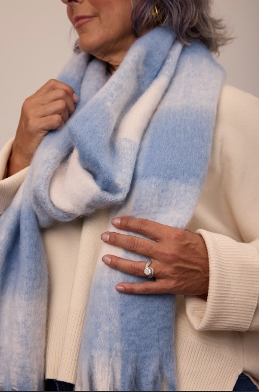 ALB Custom Women's Plaid Fleece Scarf