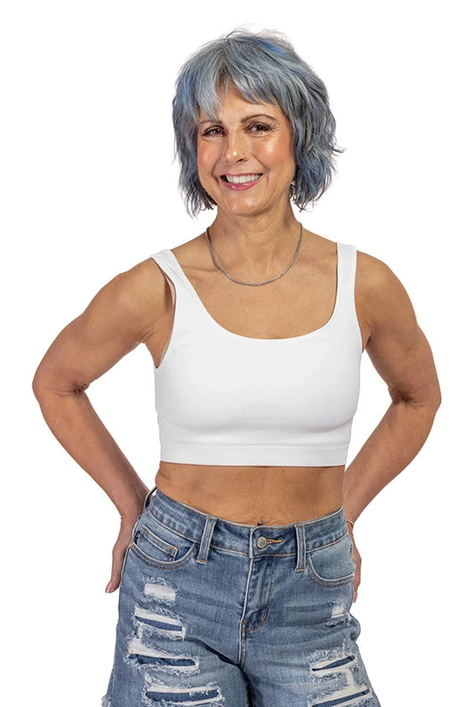 Women's Double Lined Ribbed Bralette