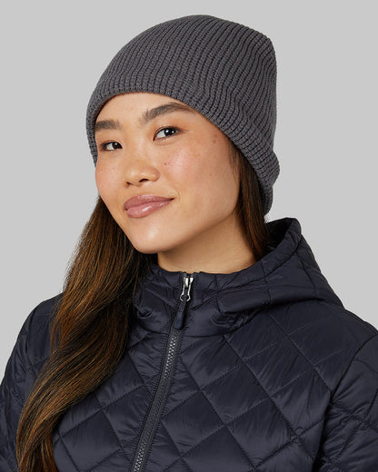 WAFFLE SHERPA-LINED BEANIE