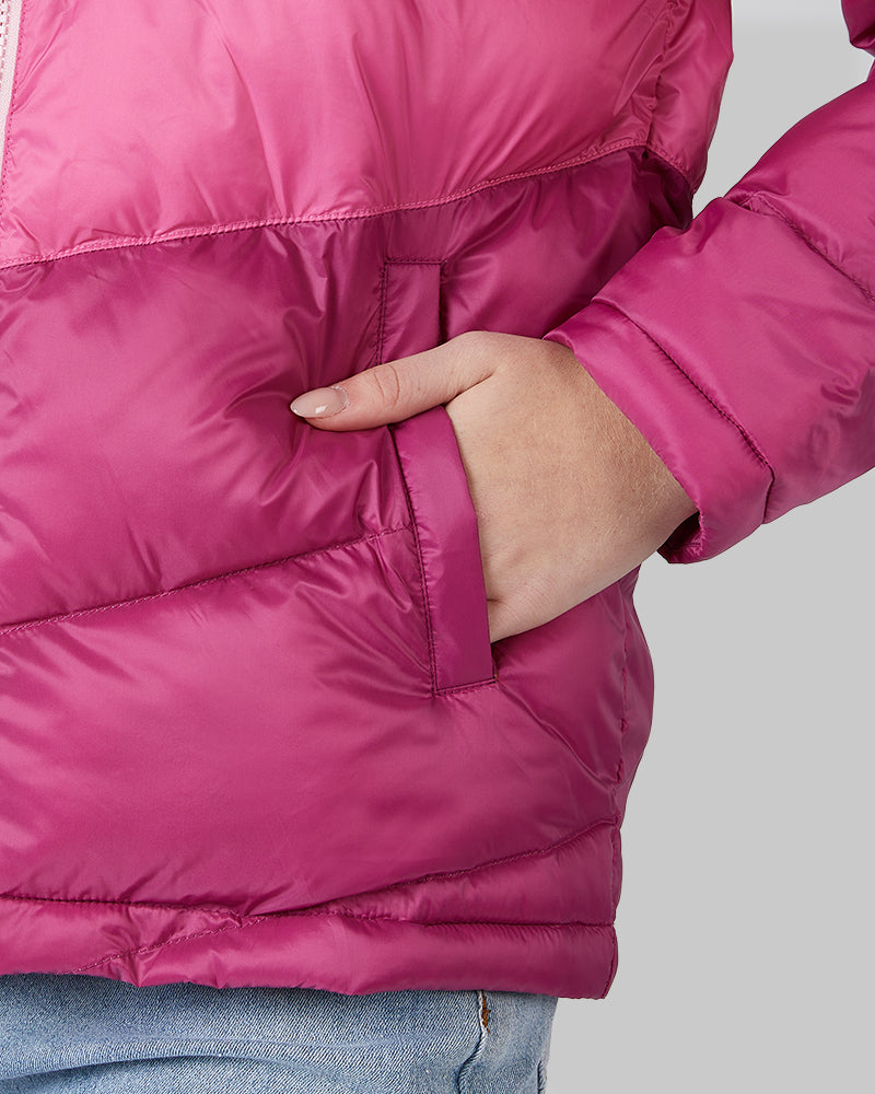 KIDS' FIXED HOOD PUFFER JACKET