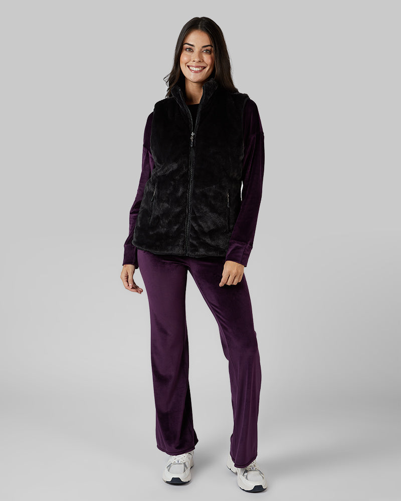 WOMEN'S REVERSIBLE LUXE FUR-LINED VEST