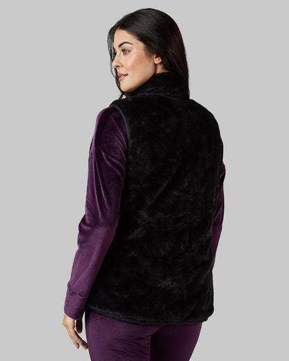 WOMEN'S REVERSIBLE LUXE FUR-LINED VEST