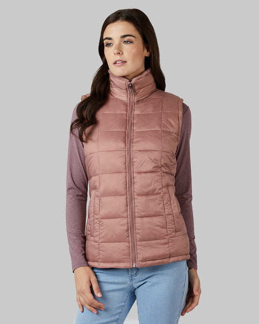 WOMEN'S REVERSIBLE LUXE FUR-LINED VEST