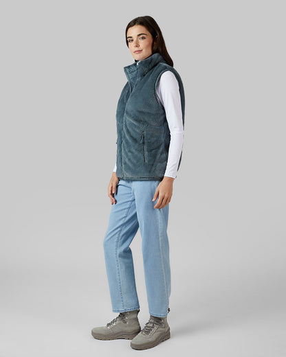 WOMEN'S REVERSIBLE LUXE FUR-LINED VEST