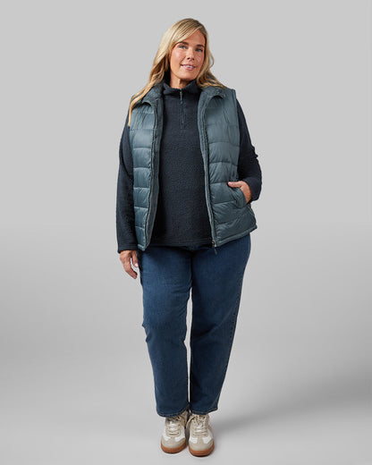 WOMEN'S REVERSIBLE LUXE FUR-LINED VEST