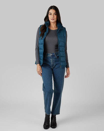 WOMEN'S REVERSIBLE LUXE FUR-LINED VEST