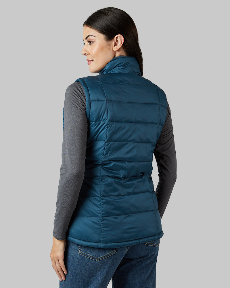WOMEN'S REVERSIBLE LUXE FUR-LINED VEST