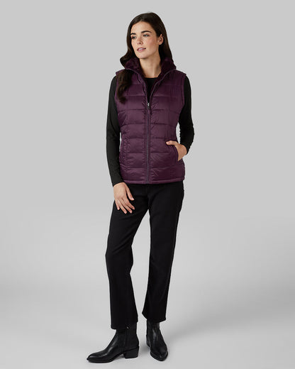 WOMEN'S REVERSIBLE LUXE FUR-LINED VEST