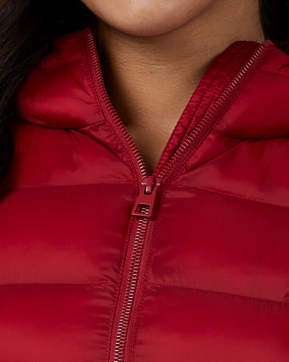 WOMEN'S LIGHTWEIGHT PACKABLE HOODED JACKET