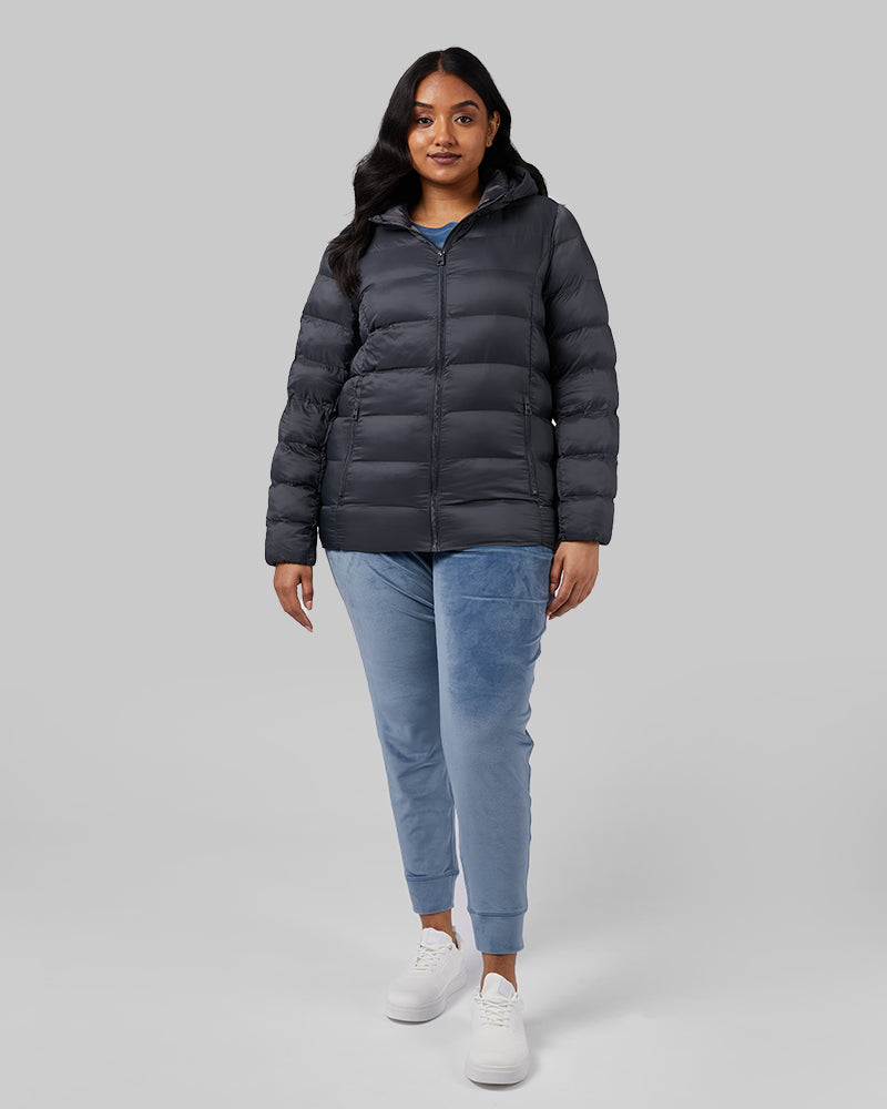 WOMEN'S LIGHTWEIGHT PACKABLE HOODED JACKET