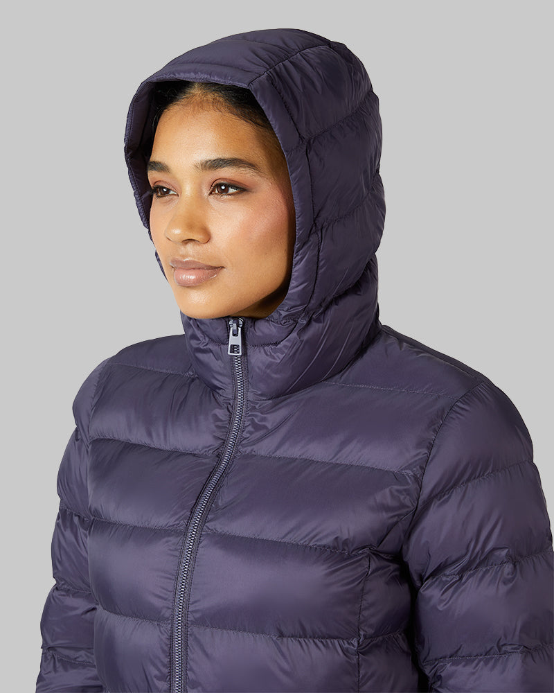 WOMEN'S LIGHTWEIGHT PACKABLE HOODED JACKET