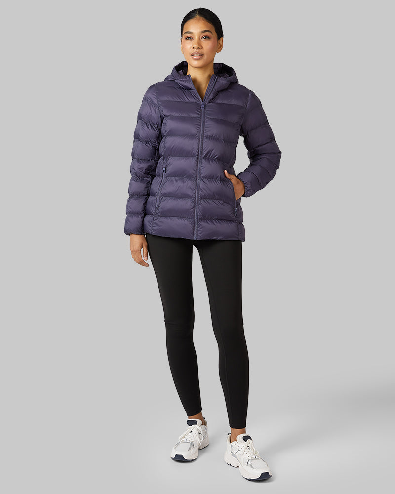 WOMEN'S LIGHTWEIGHT PACKABLE HOODED JACKET