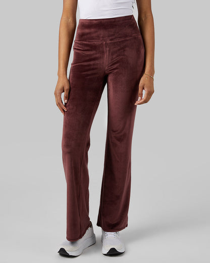 WOMEN'S HIGH-WAIST SOFT VELOUR FLARE PANT