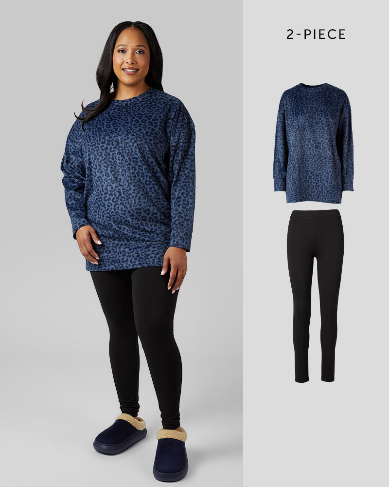 WOMEN'S 2PC FLEECE SLEEP SET