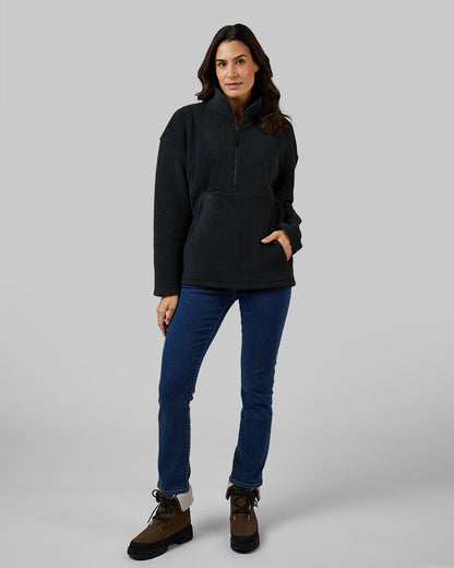 WOMEN'S COZY FLEECE 1/2 ZIP TOP
