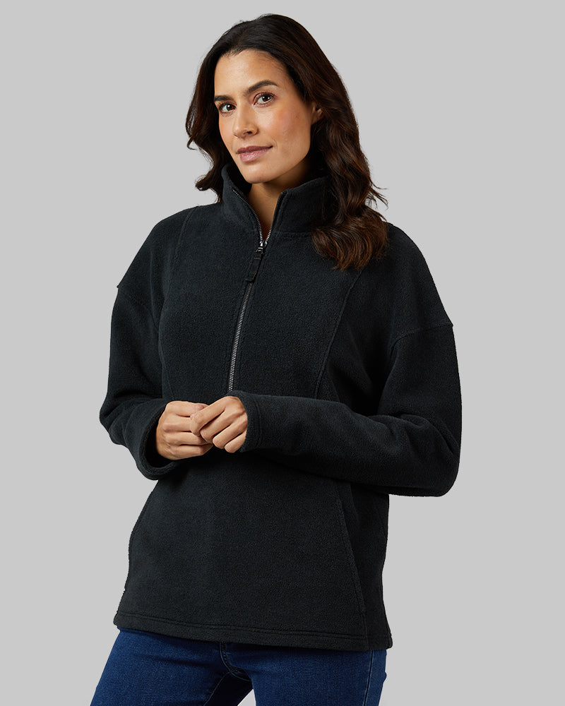 WOMEN'S COZY FLEECE 1/2 ZIP TOP