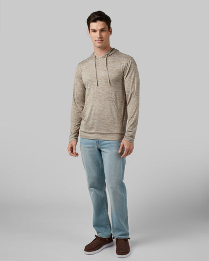 MEN'S COOL LONG SLEEVE HOODED T-SHIRT