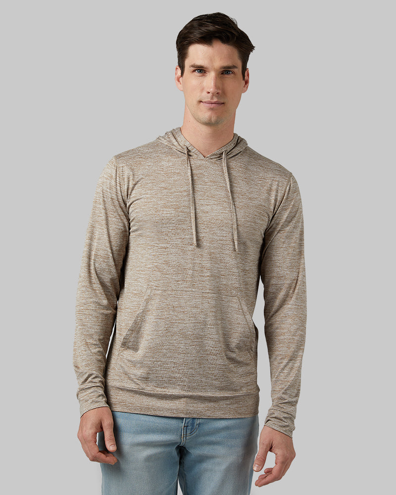 MEN'S COOL LONG SLEEVE HOODED T-SHIRT