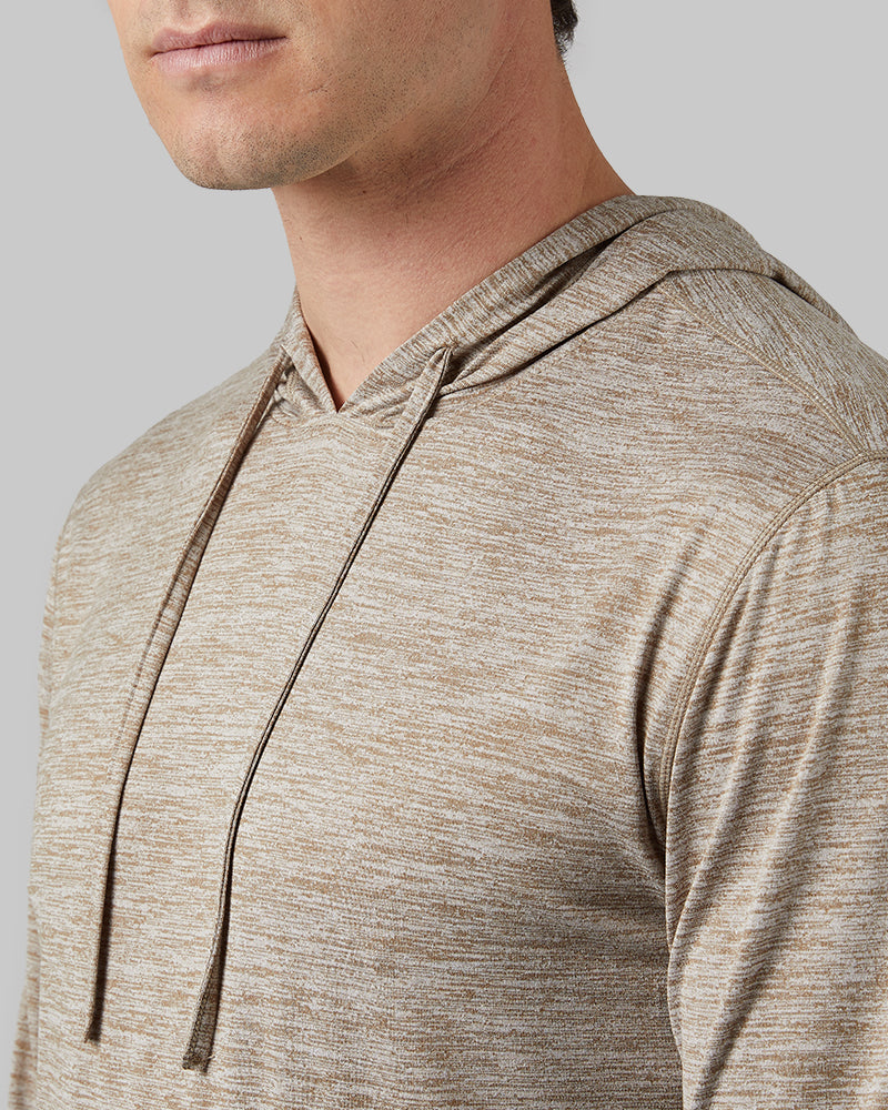 MEN'S COOL LONG SLEEVE HOODED T-SHIRT
