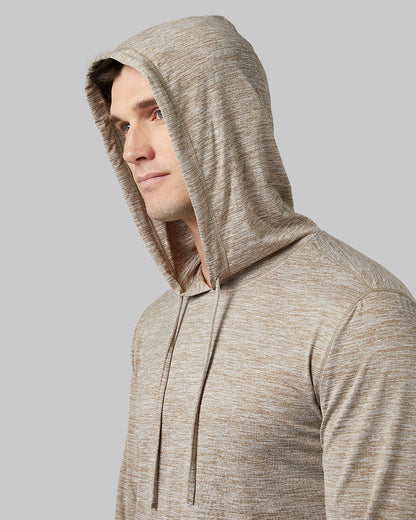 MEN'S COOL LONG SLEEVE HOODED T-SHIRT