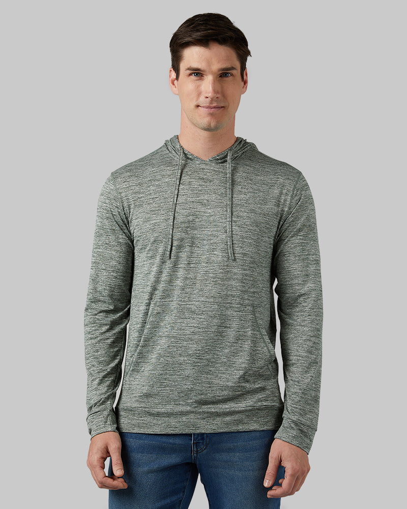 MEN'S COOL LONG SLEEVE HOODED T-SHIRT