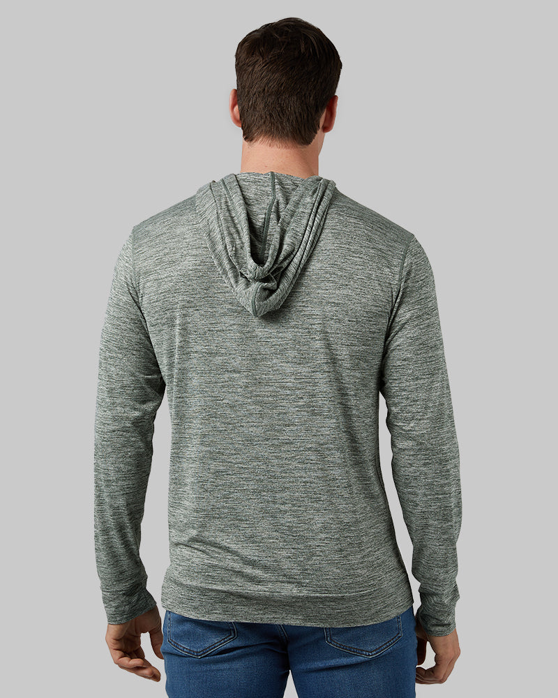 MEN'S COOL LONG SLEEVE HOODED T-SHIRT