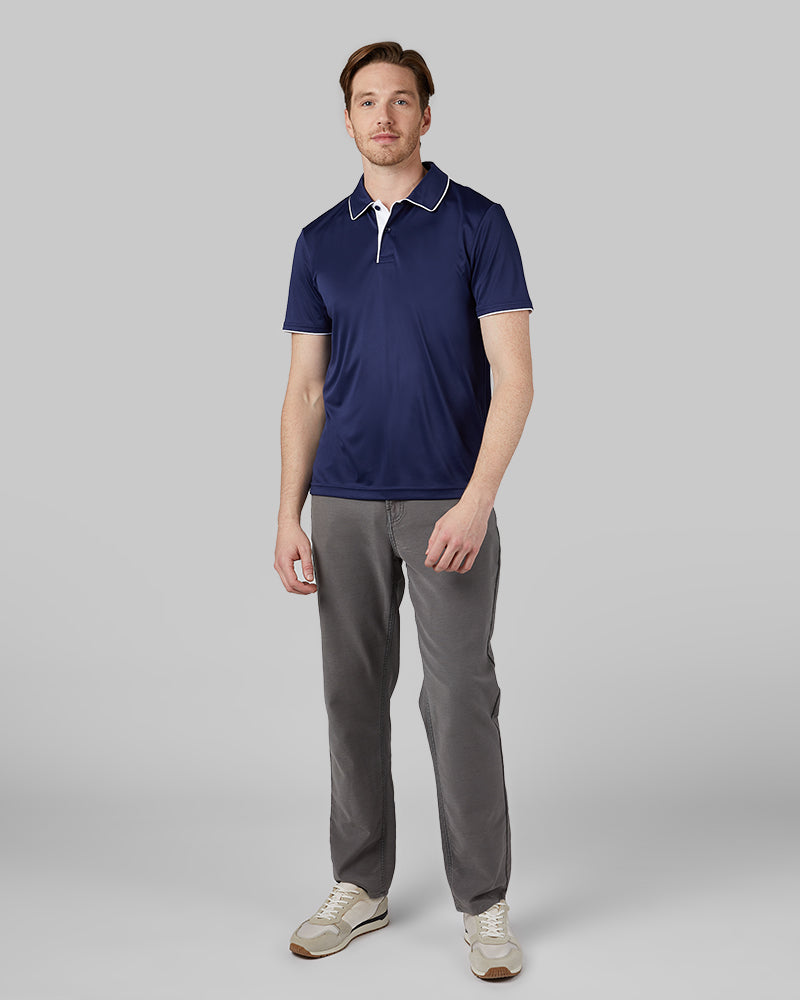 MEN'S STRETCH FLOW TIPPED POLO