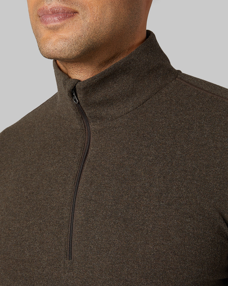 MEN'S SWEATER KNIT 1/4 ZIP TOP