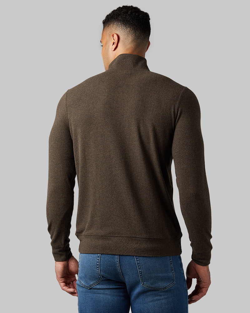 MEN'S SWEATER KNIT 1/4 ZIP TOP
