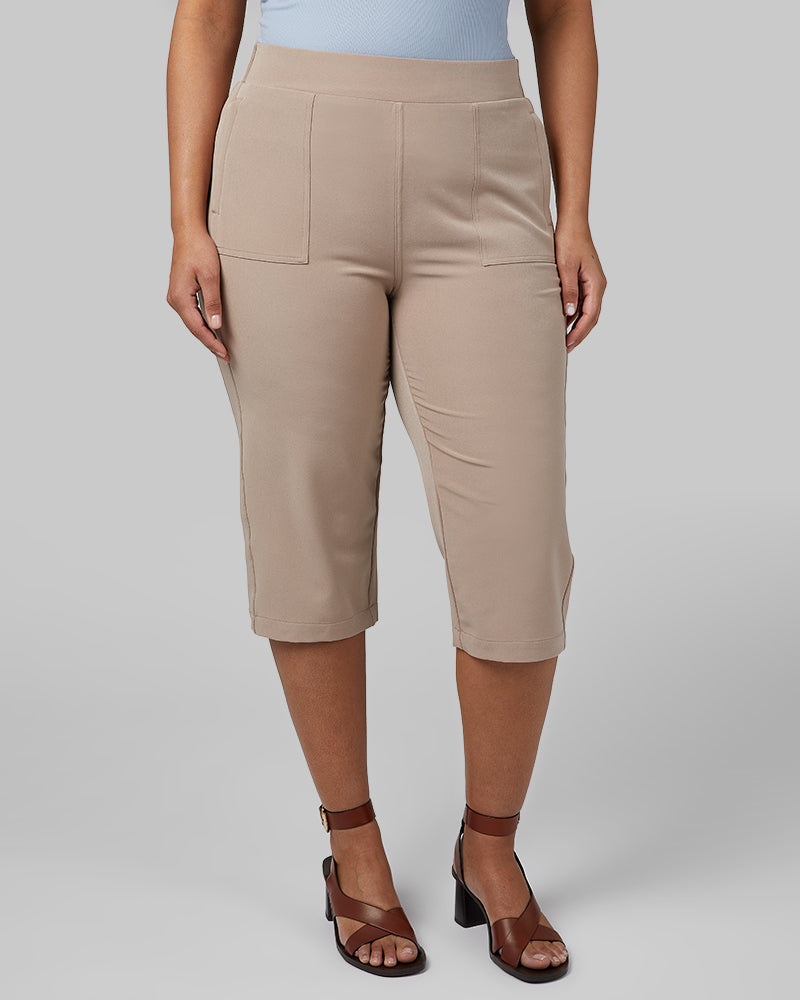 WOMEN'S STRETCH WOVEN CAPRI