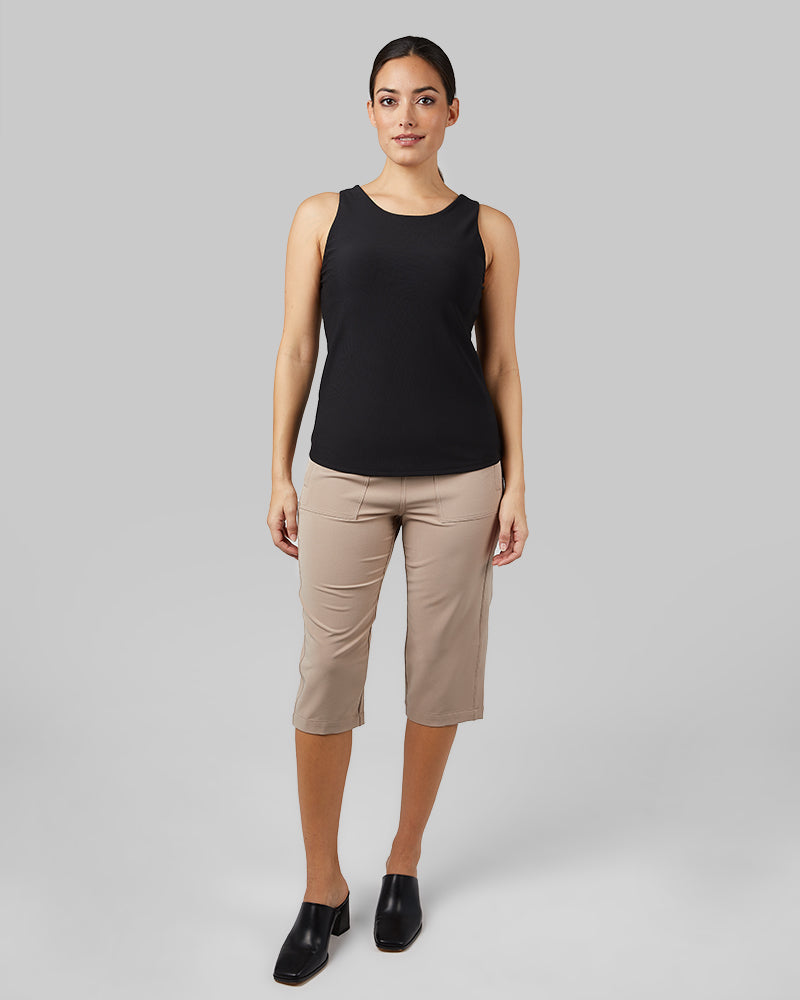 WOMEN'S STRETCH WOVEN CAPRI