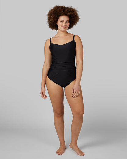 WOMEN'S SQUARE NECK ONE PIECE SWIMSUIT
