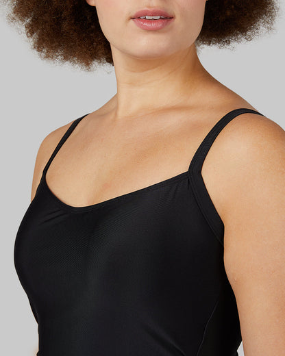 WOMEN'S SQUARE NECK ONE PIECE SWIMSUIT