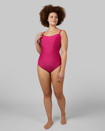 WOMEN'S SQUARE NECK ONE PIECE SWIMSUIT
