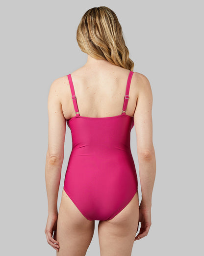 WOMEN'S SQUARE NECK ONE PIECE SWIMSUIT