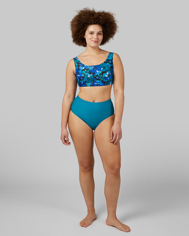 WOMEN'S HIGH-WAIST BIKINI SWIM BOTTOM