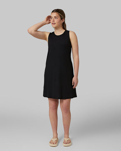 WOMEN'S SOFT RIB TANK SWING DRESS