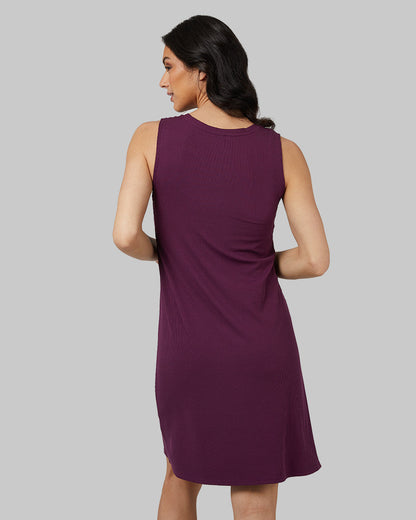 WOMEN'S SOFT RIB TANK SWING DRESS